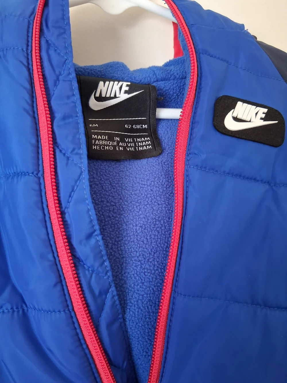 Nike Kids Blue and Navy Insulated One-Piece Snowsuit